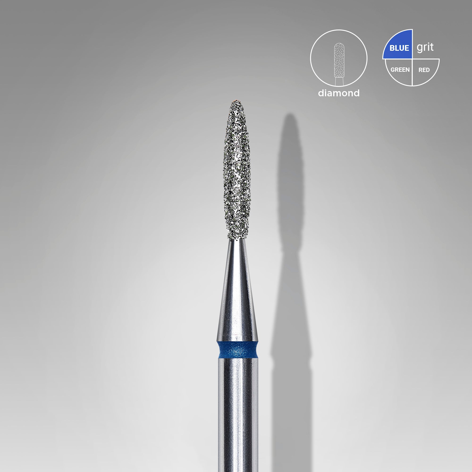 Cap Diamant Flacără Ascuțită Albastru - EXPERT 1,6/8 mm FA11B016/8 - Staleks