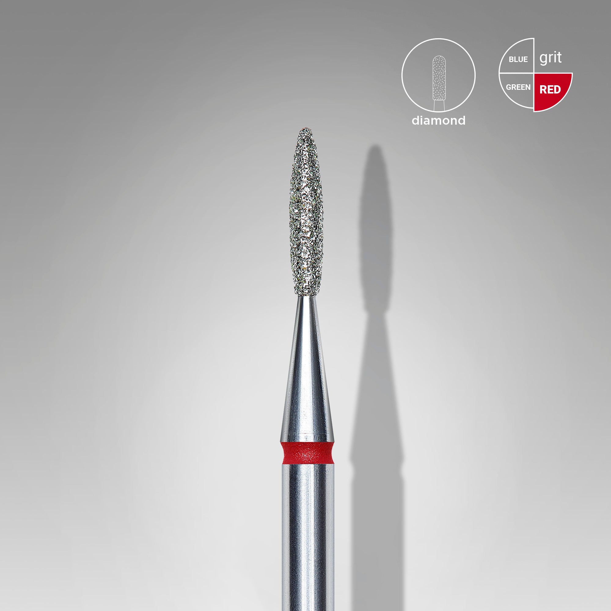 Cap Diamant Flacără Roșu - EXPERT 1,6/8 mm FA10R016/8 - Staleks