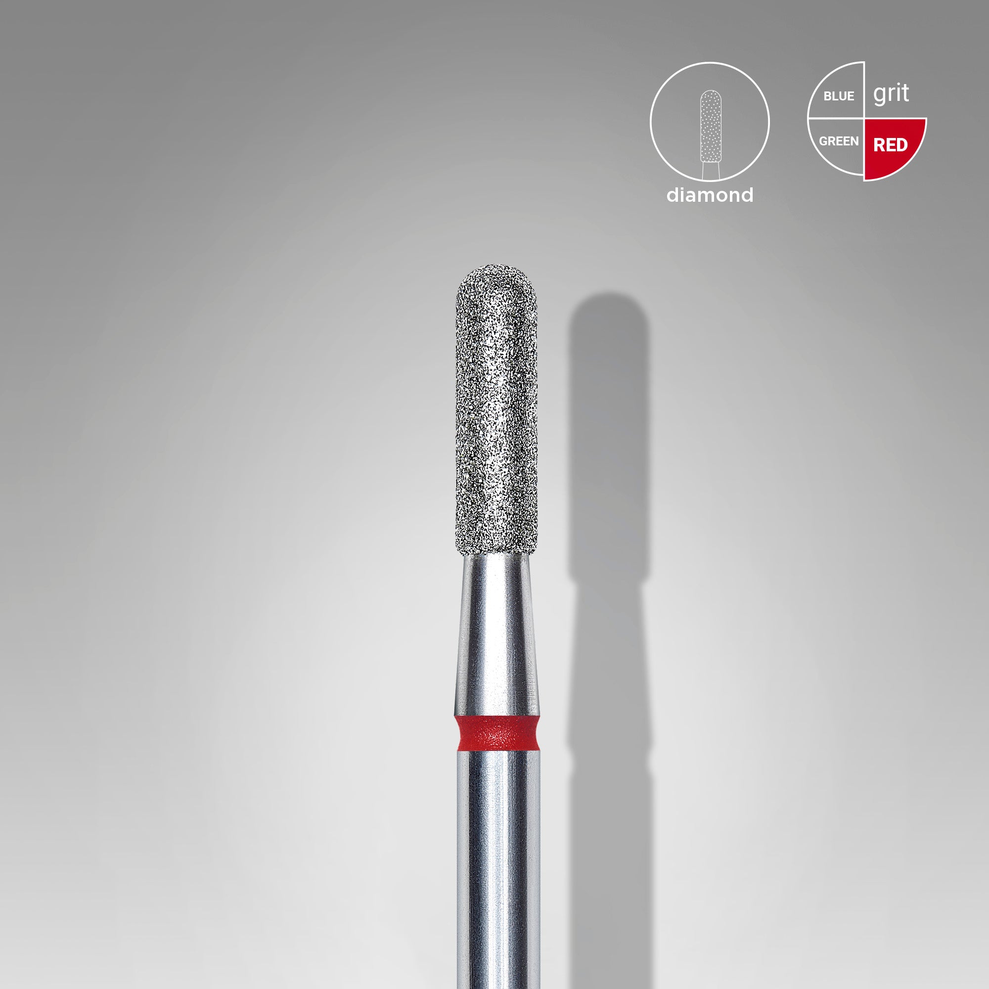 Cap Diamant Cilindru Rotunjit Roșu - EXPERT 2,3/8 mm FA30R023/8 - Staleks