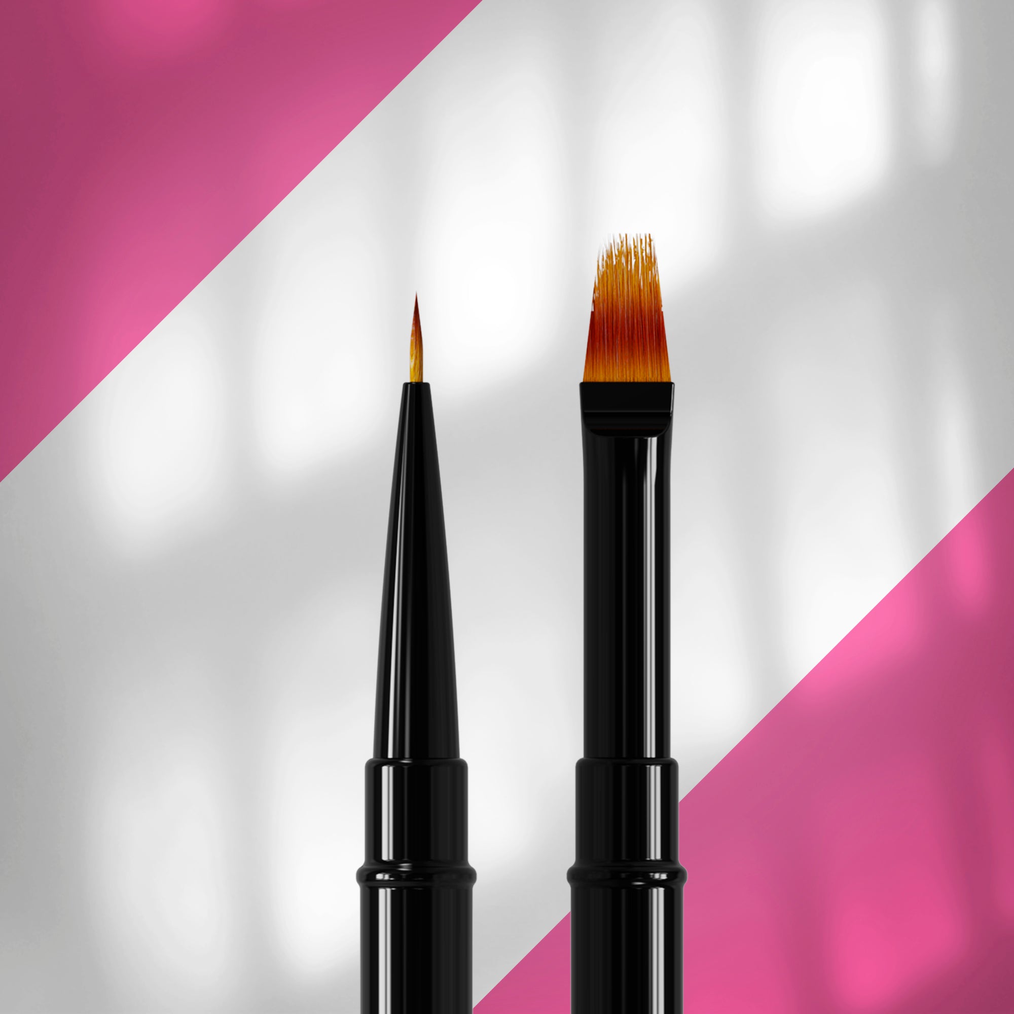 Pensulă Dublă Liner 7 mm / Gradient 11 mm - EXPERT NBE-01/07 - Staleks