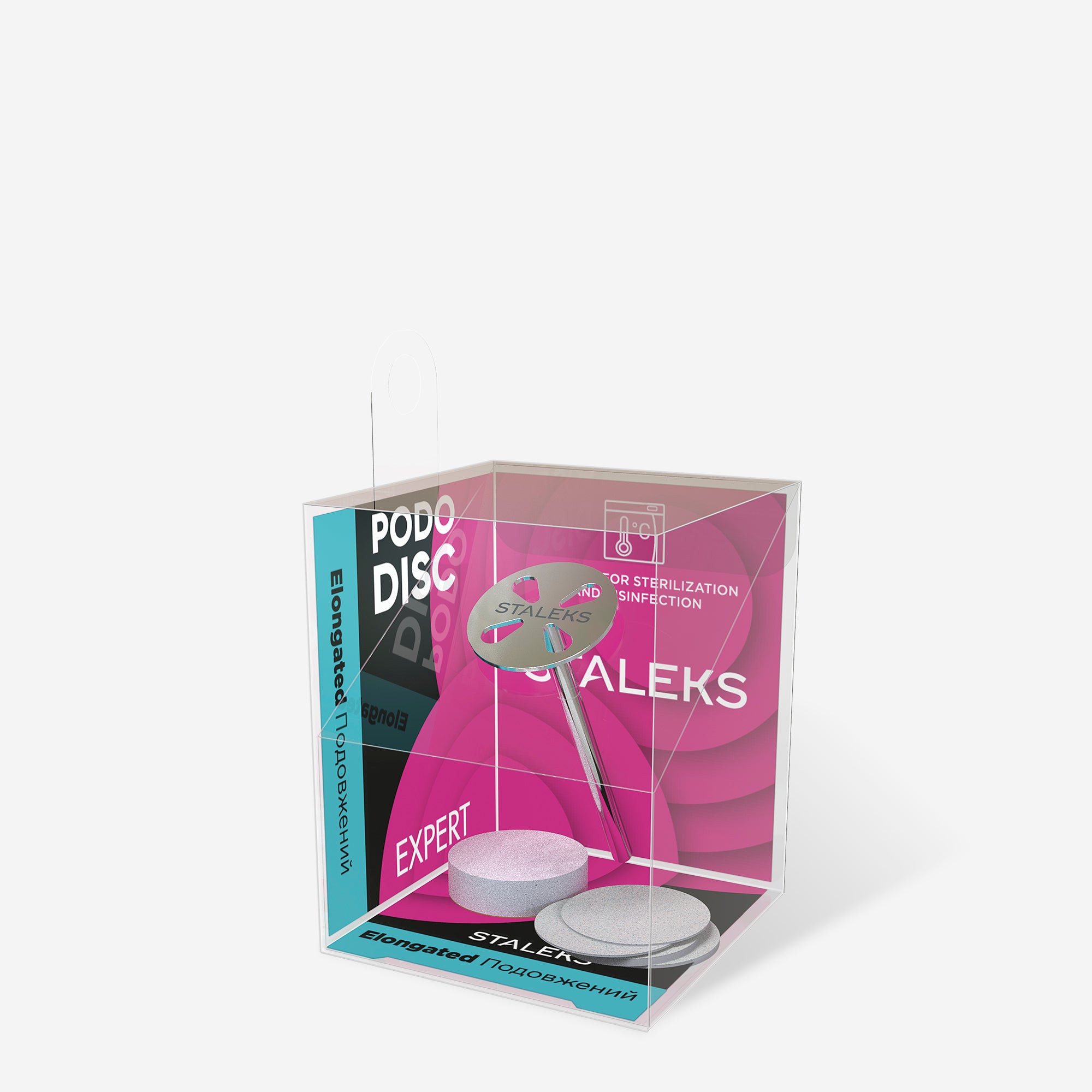 Disc Alungit PODODISC S + 5 Pile 180 - EXPERT 15 mm PDLset-15 - Staleks