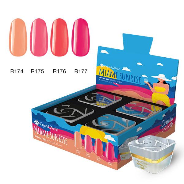 Kit Miami Sunrise Royal Gel 4X4ml / Display image 0