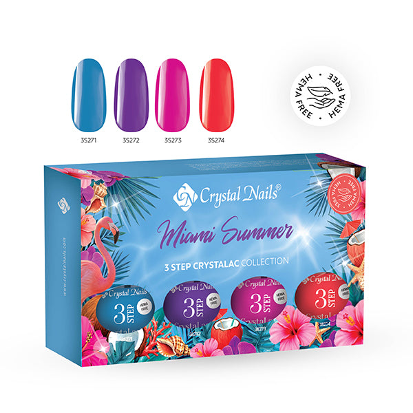 Kit 3Step CrystaLac Miami Summer 2026 (4x4ml) - BrillBird