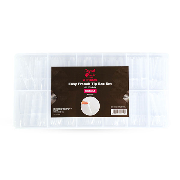 Xtreme Easy French Tip Box - 150 buc - Crystal Nails