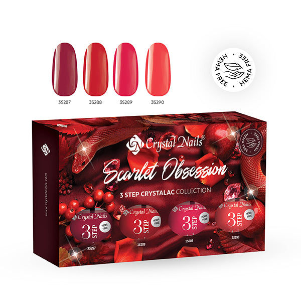 3Step CrystaLac Kit - Scarlet Obsession 2026 - Crystal Nails