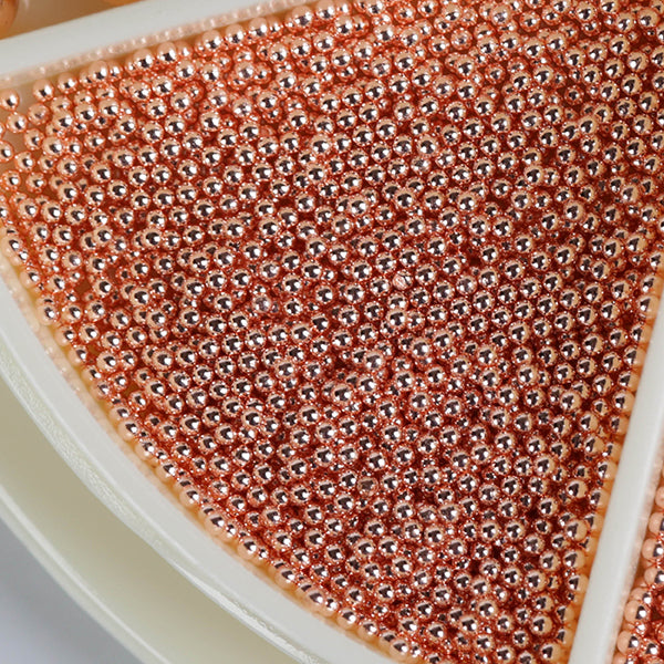 Rezerve Perle Metalice - Perle Rose Gold - 0,6 mm - Crystal Nails