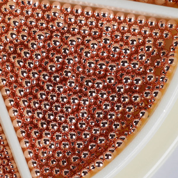 Rezerve Perle Metalice - Perle Rose Gold - 1,2 mm - Crystal Nails