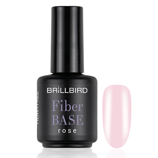 Fiber Base Gel - Rose - 15ml - BrillBird