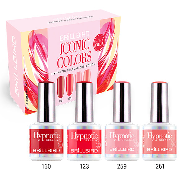 Kit Hypnotic Gel&Lac Iconic Colors - 4x - 4ml - BrillBird