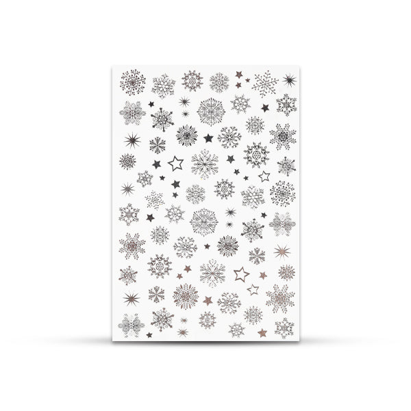 Abtibild Unghii Water - Silver snow image 0