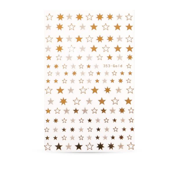 Abtibild Unghii - 353 - Gold Stele Aurii image 0