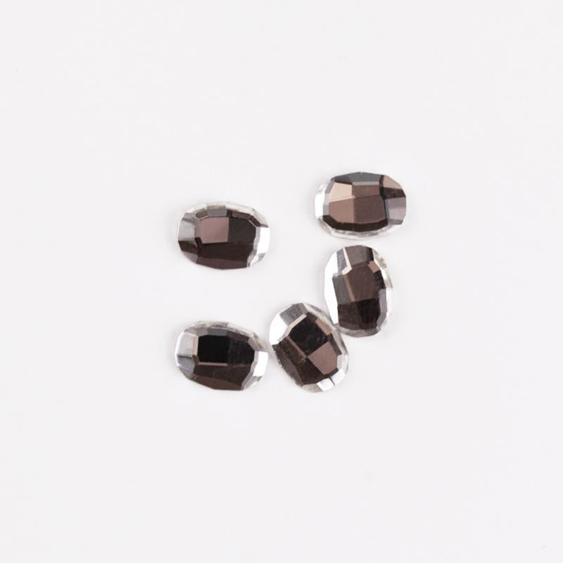 Rhinestone (10pcs) - Oval 8x6mm Clear image 0