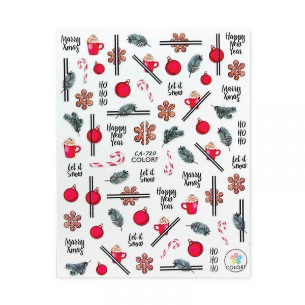 Nail sticker CA-720 - Christmas image 0