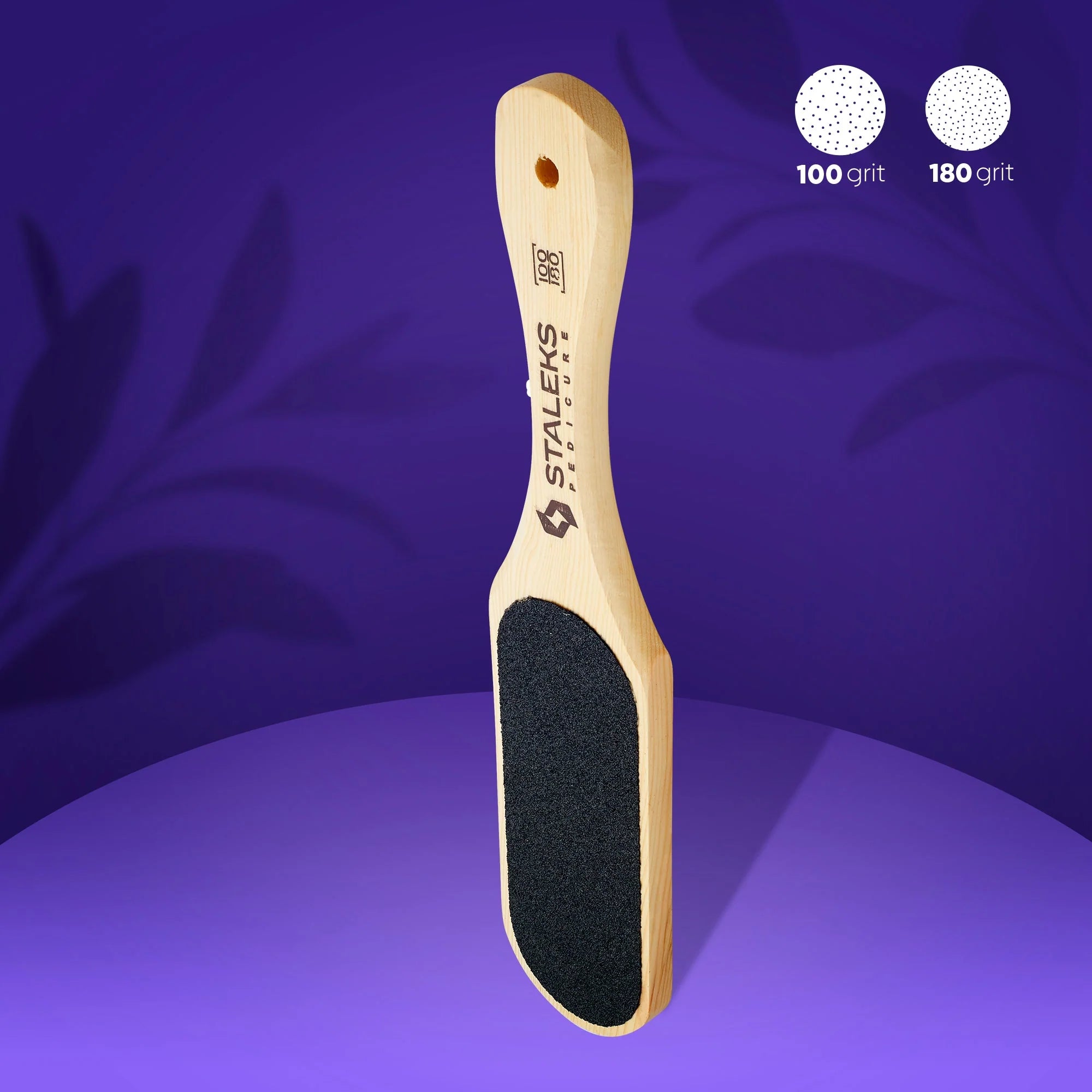 Pilă de lemn pentru pedichiură STALEKS BEAUTY&CARE 10 TYPE 1 (100/180 grit) ABC 10/1 image 0