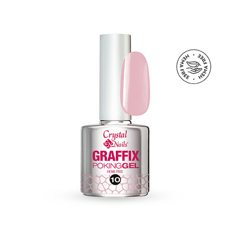 Graffix Poking Gel - 10 Strawberry Milk - 4ml - Crystal Nails