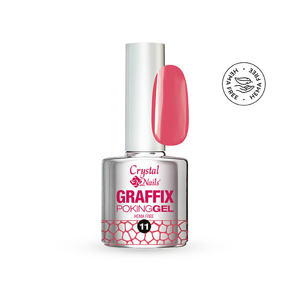 Graffix Poking Gel - 11 Watermelon Pink - 4ml - BrillBird
