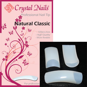 Natural Classic Tip Box - 100 Buc - Crystal Nails