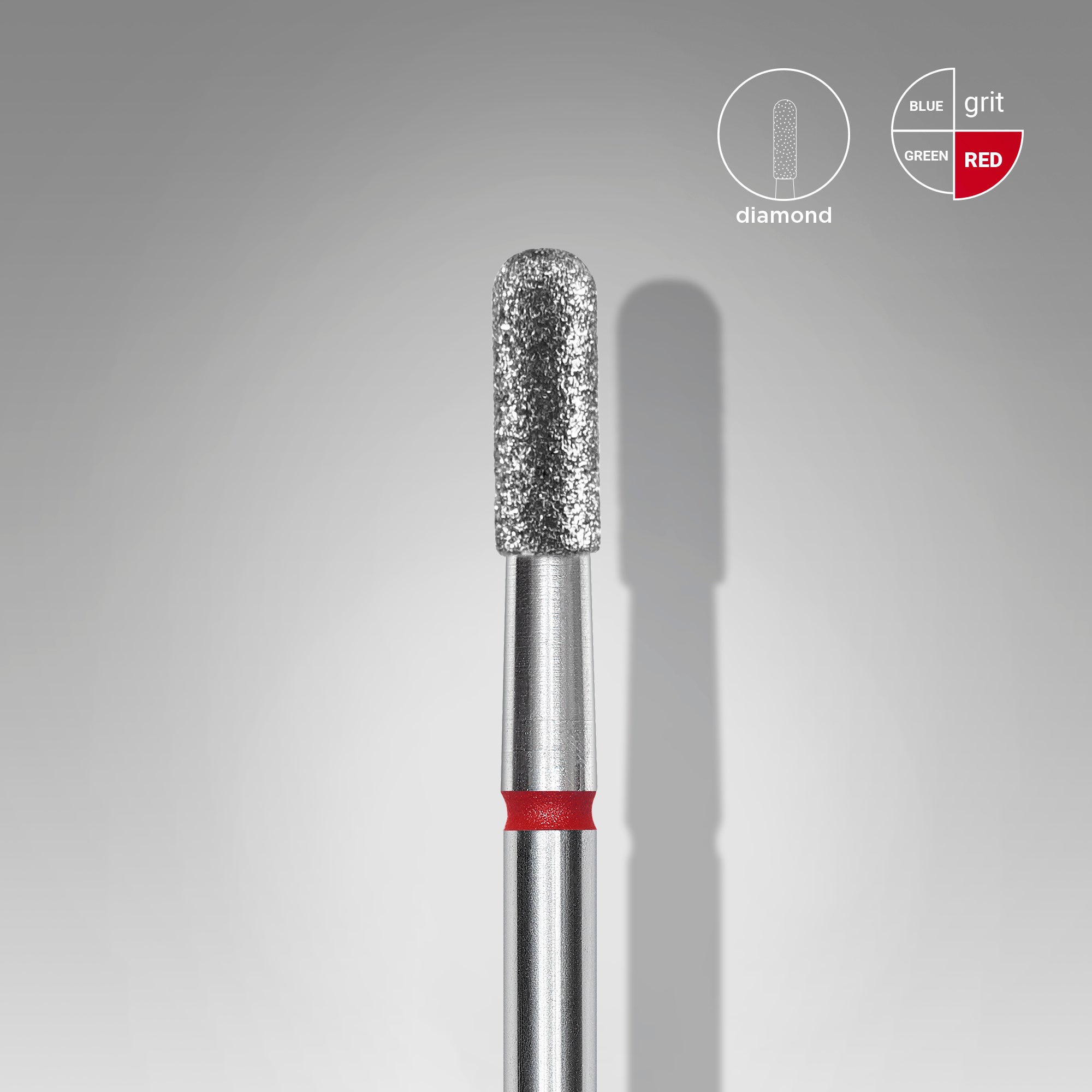 Cap Diamant Cilindru Rotunjit Roșu - EXPERT 2,3/6,5 mm FA30R023/6.5 - Staleks
