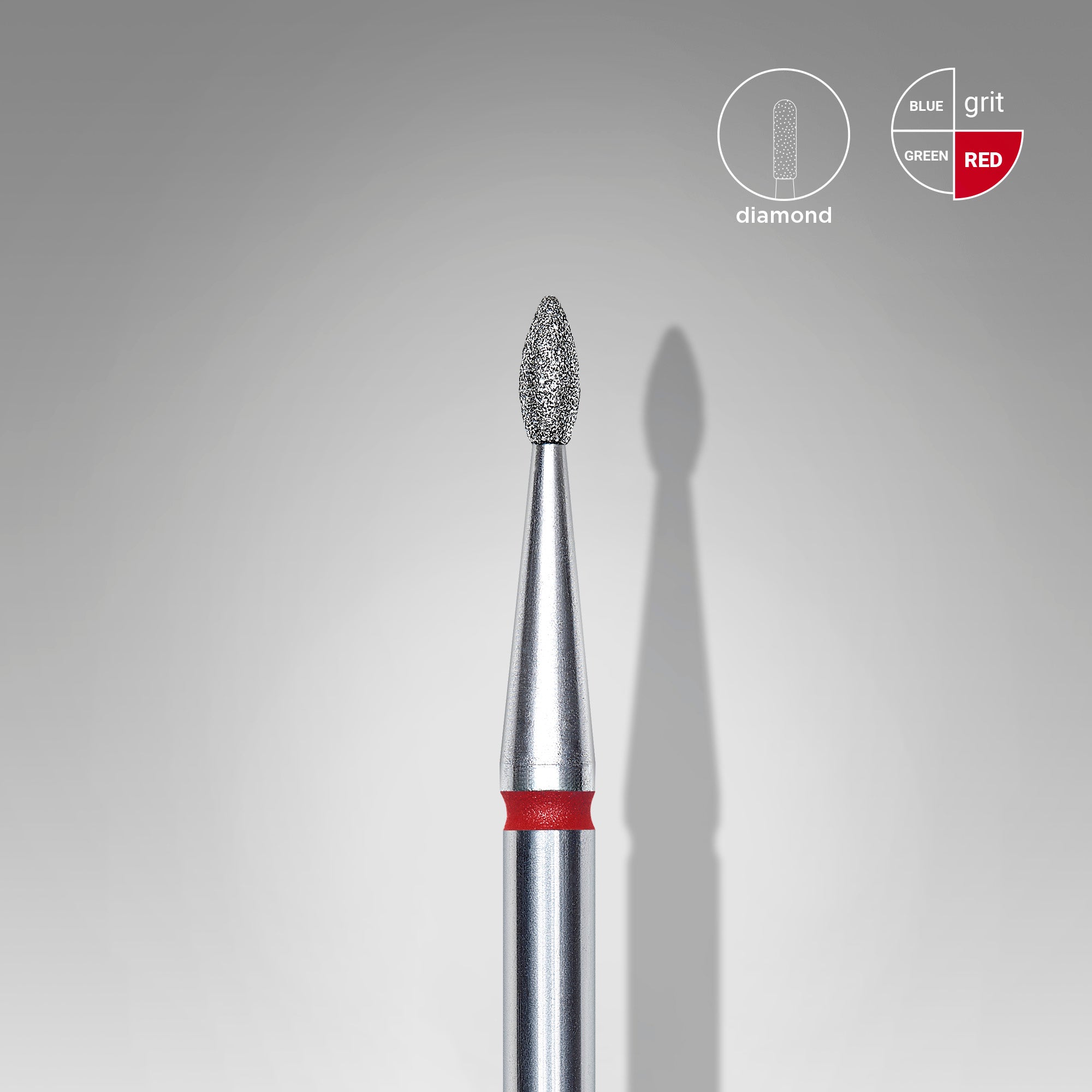 Cap Diamant Picătură Roșu - EXPERT 1,6/4 mm FA40R016/4 - Staleks