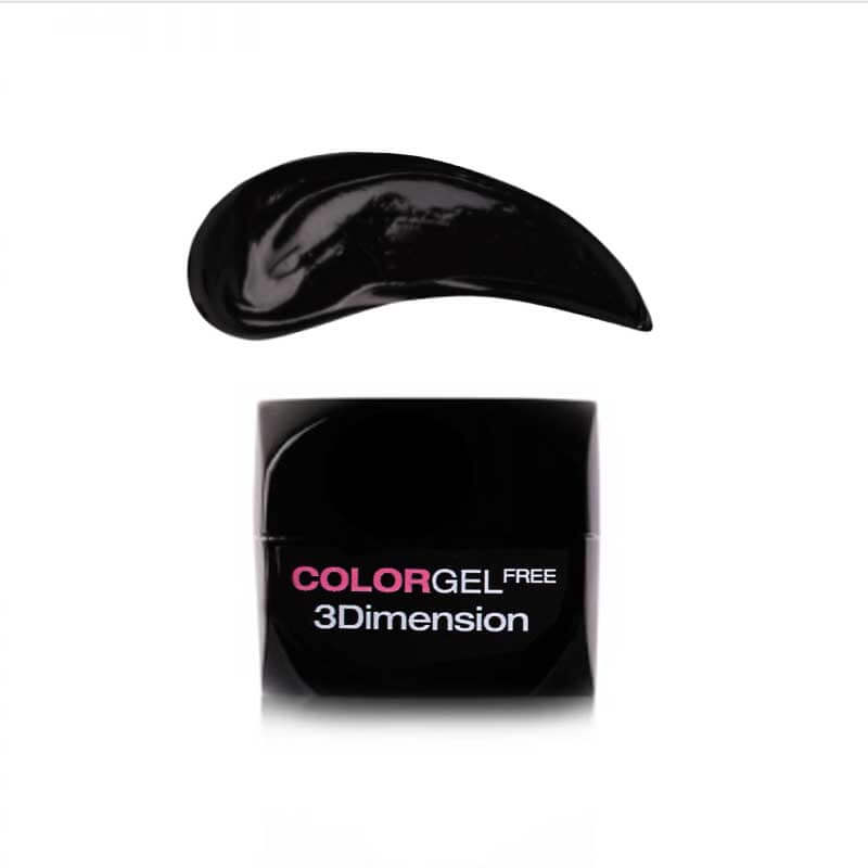 3D DIMENSION COLOR GEL FREE - BLACK - 3ml image 0