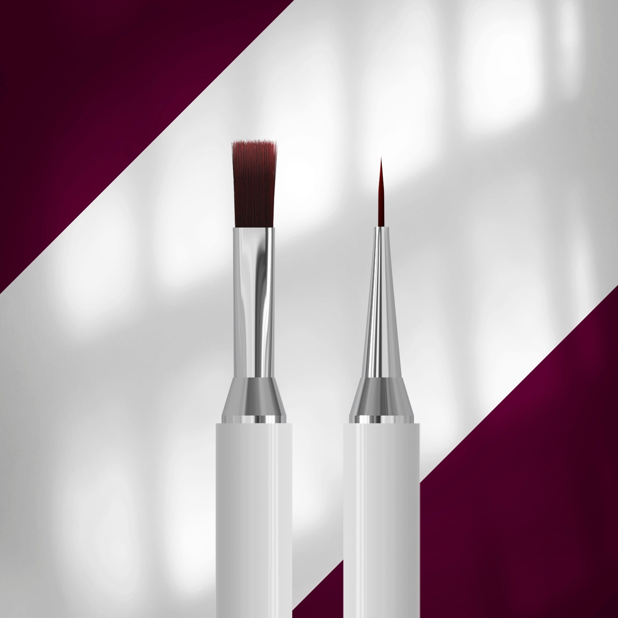 Pensulă Dublă Gel 10 mm / Liner 10 mm - EXCLUSIVE NBX-08/03 - Staleks