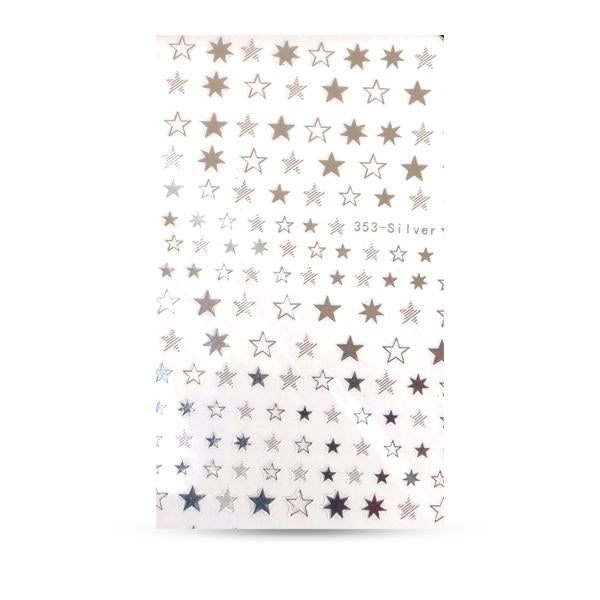 Abtibild Unghii - 353 - Silver Stele Argintii – Crystal Nails