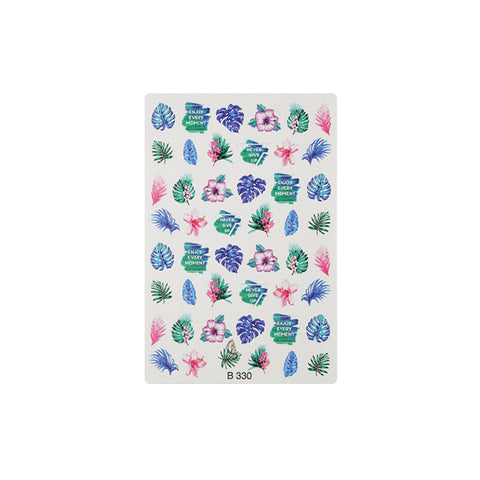 Abțibild Unghii Water - Vibrant Plants - Crystal Nails