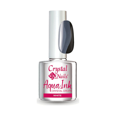 Aquaink Crystal Drops - 10 - White - 4ml - Crystal Nails