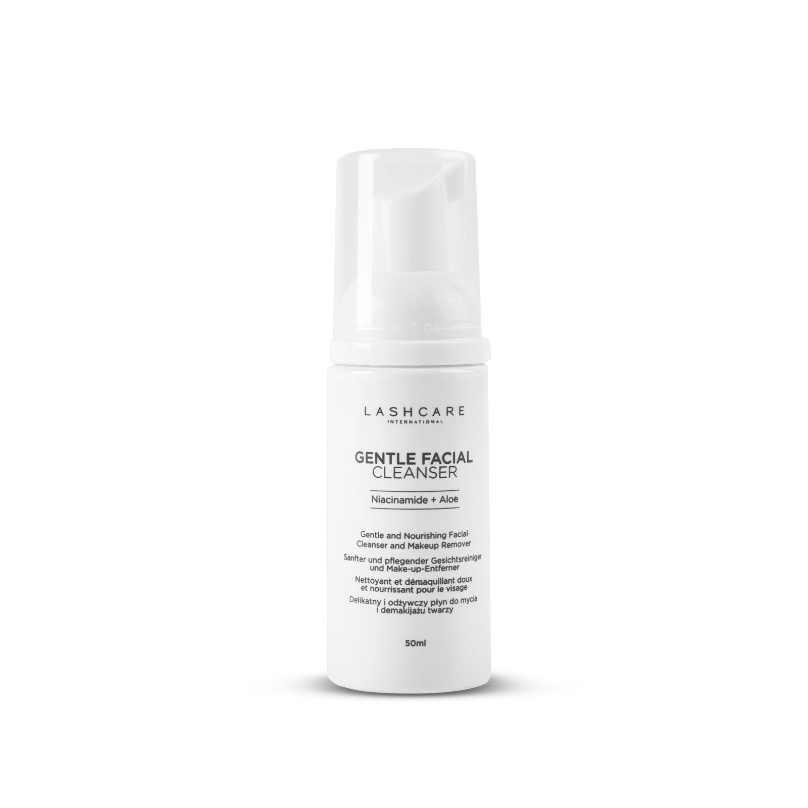 Eyelash and face cleansing foam
