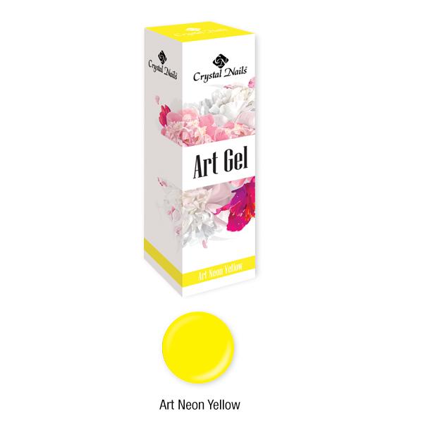 Art Gel - Gel Dens Pentru Decoruri - Galben Neon - BrillBird