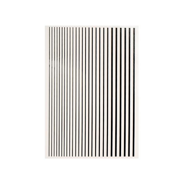 Magic Stripes Stickers - Black image 0