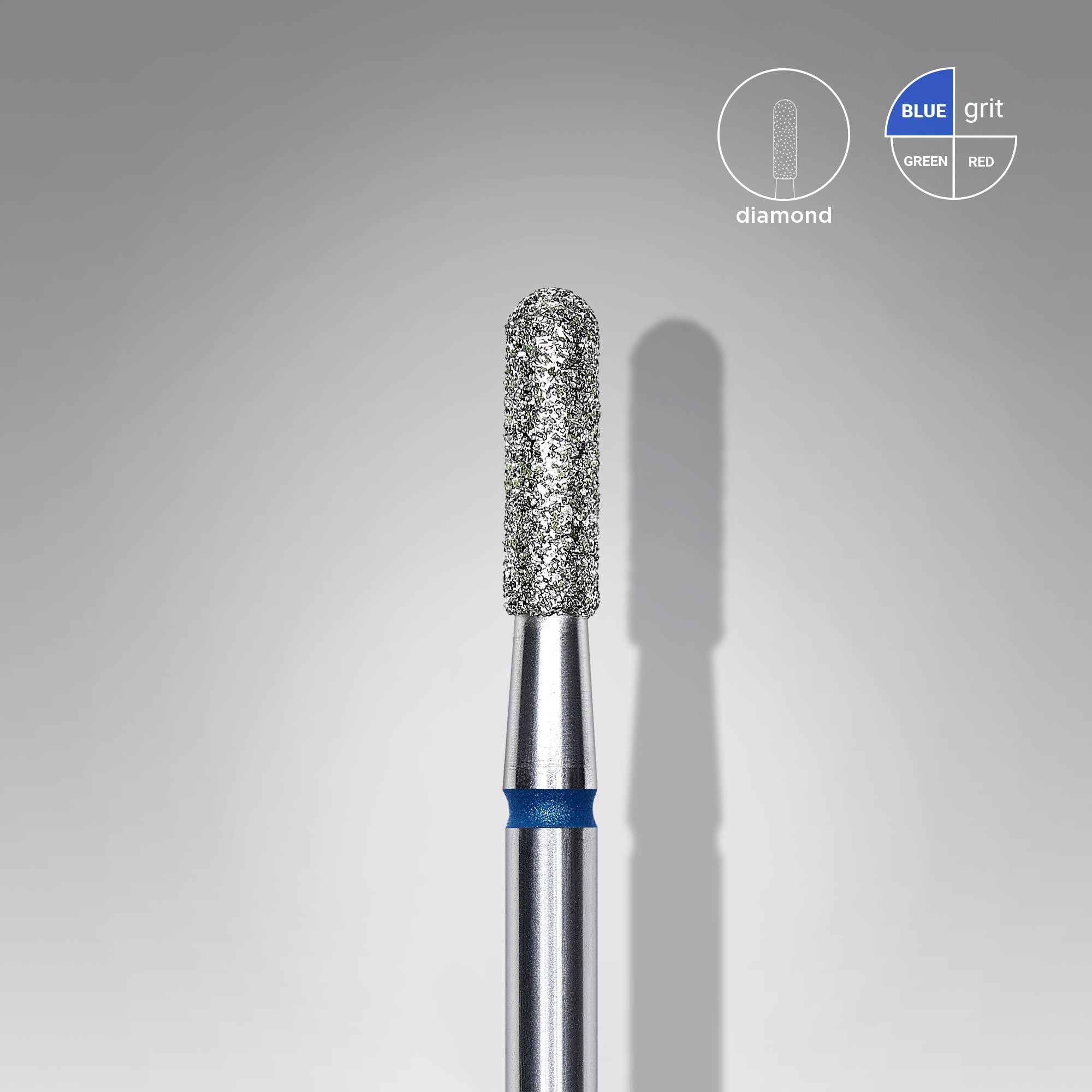 Cap diamant cilindru rotunjit albastru EXPERT 2,3 mm / 8 mm (FA30B023/8) – Staleks