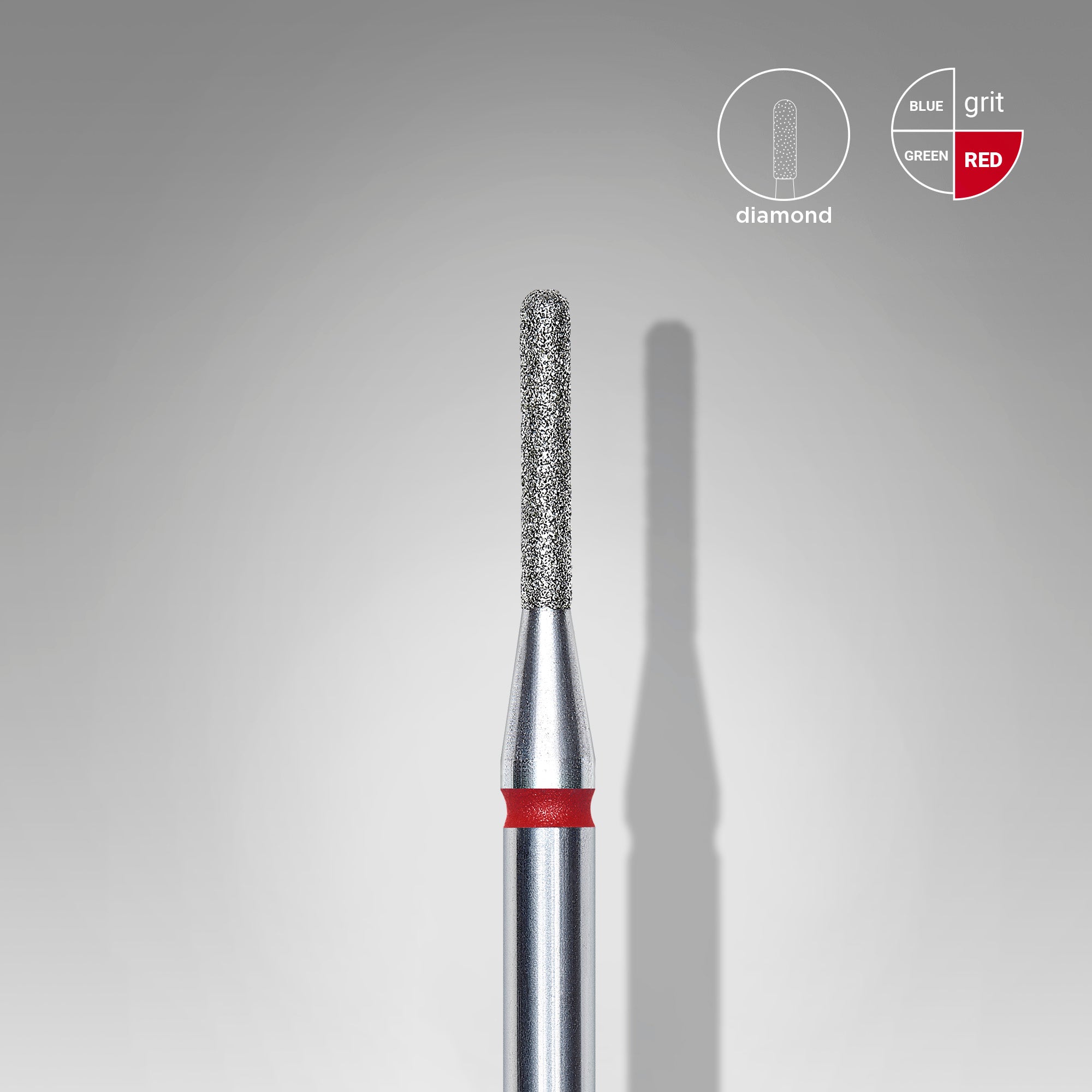 Cap diamant cilindru rotunjit roșu EXPERT 1,4 mm / 8 mm (FA30R014/8) – Staleks