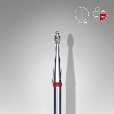 Cap Diamant Mugur Rotunjit Roșu - EXPERT 1,6/3,4 mm FA50R016/34 - Staleks