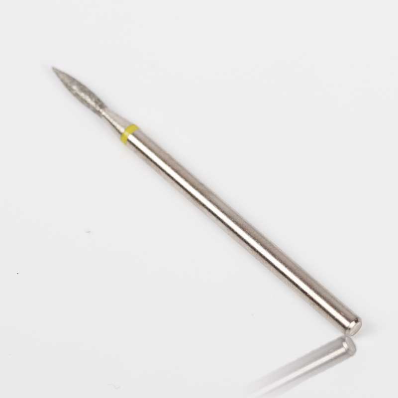 Cap Diamantat Flacara - Galbena - Crystal Nails