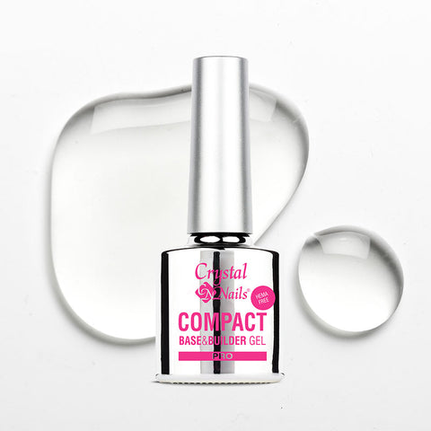Compact Pro Rubber Base & Builder Gel - Clear - Crystal Nails