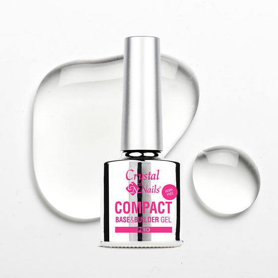 Compact Pro Rubber Base & Builder Gel - Clear - Crystal Nails