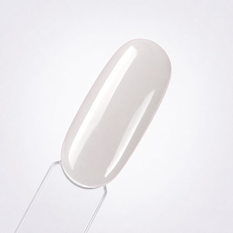 Compact Rubber Base Gel - Milky White 2 - Crystal Nails - nuanță pe tips