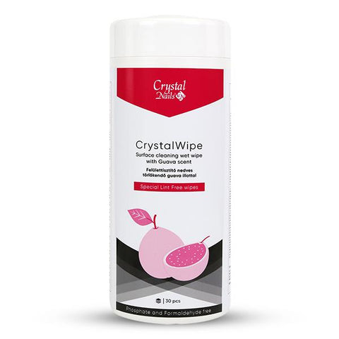 Crystalwipe - Șervețel Umed Suprafețe - Guava - 30buc - Crystal Nails