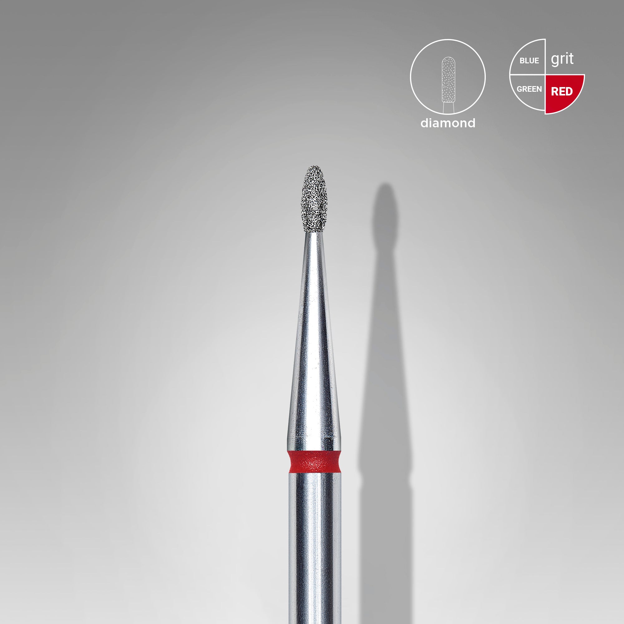 Cap Diamant Mugure Rotunjit Roșu - EXPERT 1,2/3 mm FA50R012/3 - Staleks
