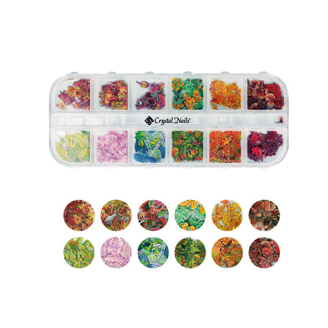 Decor - Fall leaves mix - Crystal Nails
