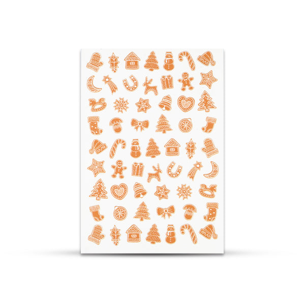 Abtibild Unghii Water 3d - Gingerbread image 0