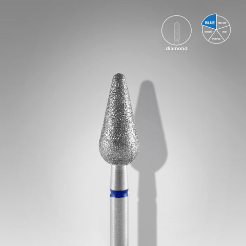 Cap Diamant Pară Rotunjită Albastru - EXPERT 5/12 mm FA101B050/12 - Staleks