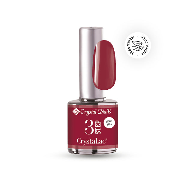3step HEMA Free CrystaLac - HF17 - Burgundy kiss - 8ml image 0