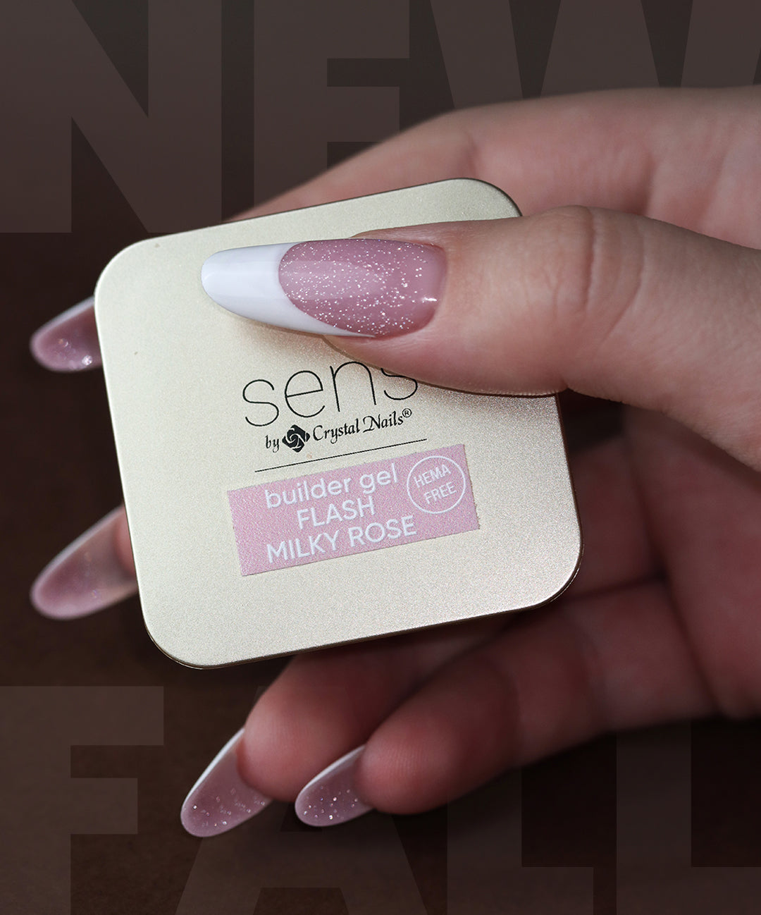 SENS Flash Builder Gel - Milky Rose – Crystal Nails