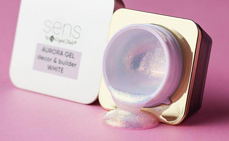 Sens Aurora Decor & Builder Gel  - 01 - White - 5ml – Crystal Nails