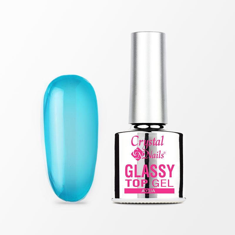 Glassy Top Gel - Aqua - 4ml – Crystal Nails
