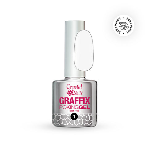 Graffix Poking Gel - 01 White - 4ml - Crystal Nails