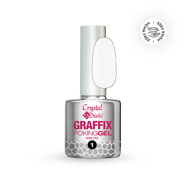 Graffix Poking Gel - 01 White - 4ml – Crystal Nails