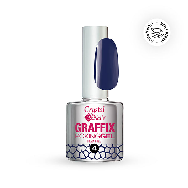 Graffix Poking Gel - 04 Midnight Blue - 4ml – Crystal Nails